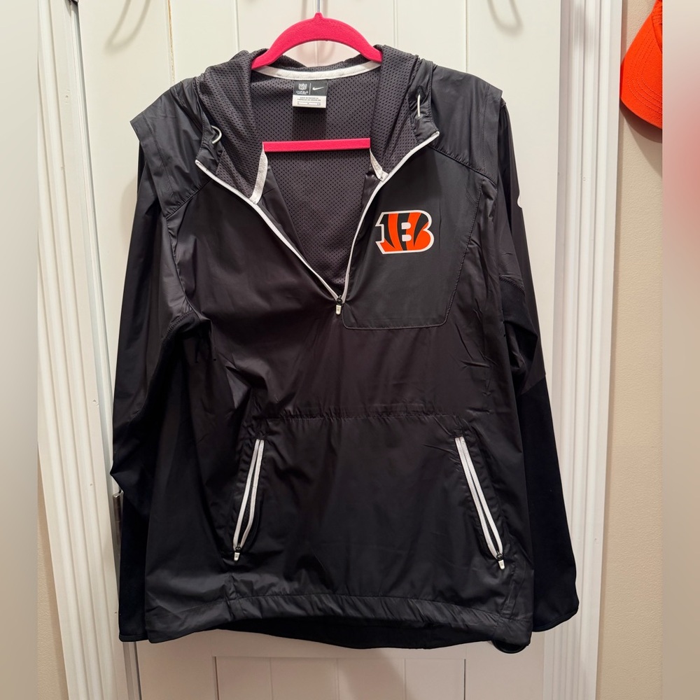 NFL Black and Orange Men’s Raincoat